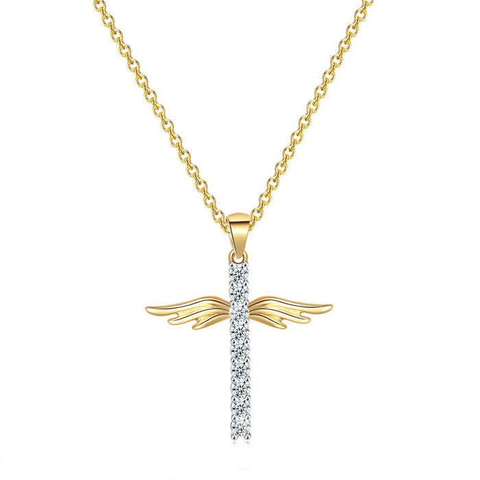 Guardian Angel Cross Necklace