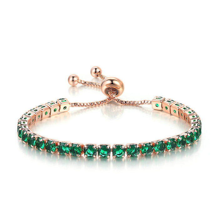 Emerald Green Adjustable Bracelet