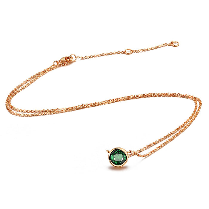 Modern Emerald Green Necklace
