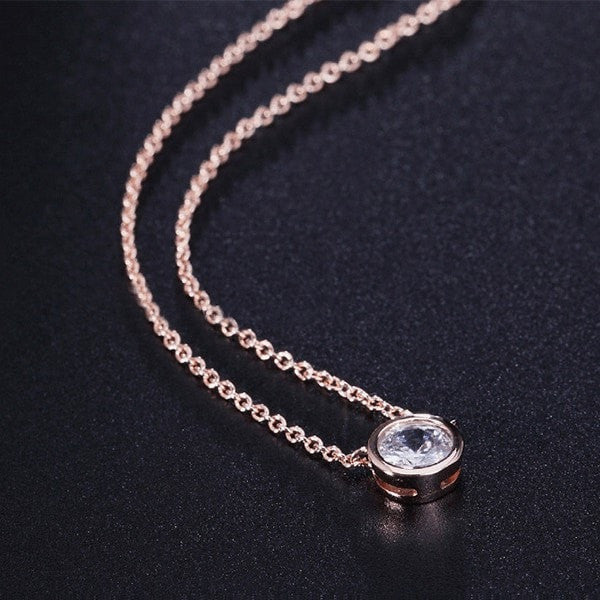 Elegant Round Pendant Necklace