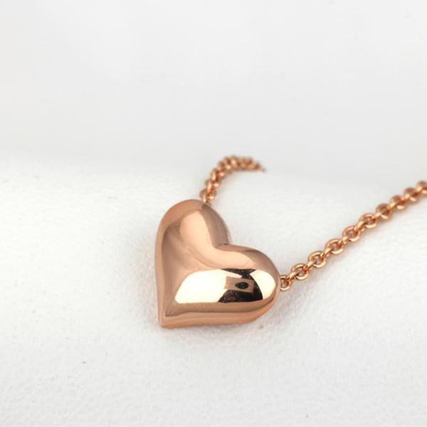 Rose Gold Heart Necklace